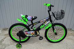 Велосипед Star Baby 20" с бутылочкой зелёный.